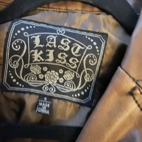 LAST KISS | Brown Wood Vintage Vest Jacket - Picture 8 of 10